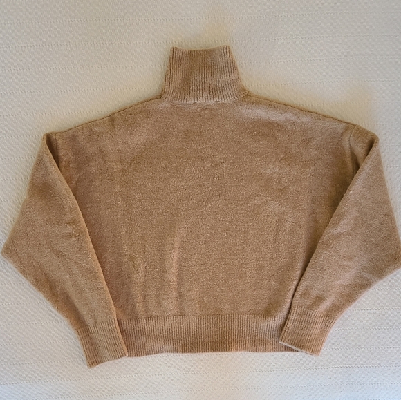 Zara Women's Small Beige Warm Turtleneck Sweater - Picture 7 of 9